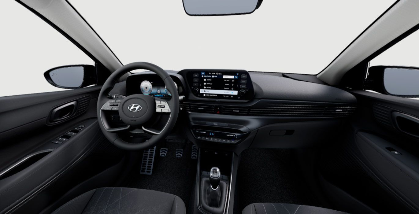 Hyundai Bayon 1.0 Tgdi (100cv) Tecno 3 Hyundai Bayon Tecno delantera interior | Avanti Renting