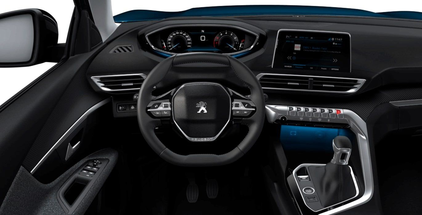Peugeot 3008 Allure 1.5 BlueHDi 3 Peugeot 3008 1.5 Bluehdi 130cv SS Allure interior delantera | Avanti Renting
