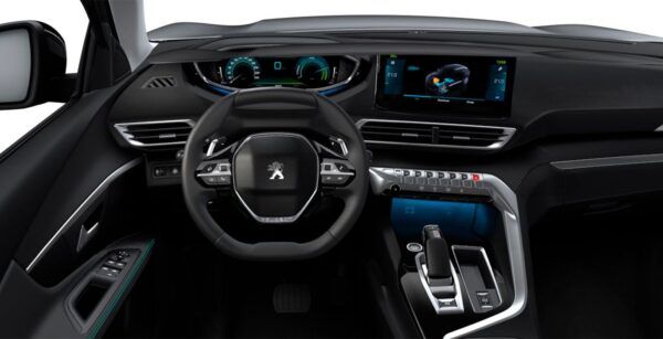 Peugeot 3008 Active Pack Hybrid 225 Interior Frontal | Avanti Renting