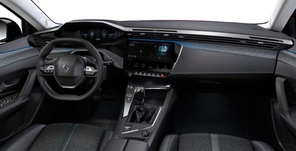 Peugeot 308 sw Allure blue HDI 130CV interior delantera | Avanti Renting