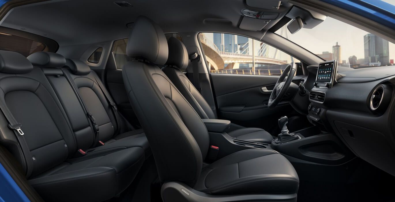 Hyundai Kona 1.0 TGDI Klass 4X2 4 kona interior | Avanti Renting