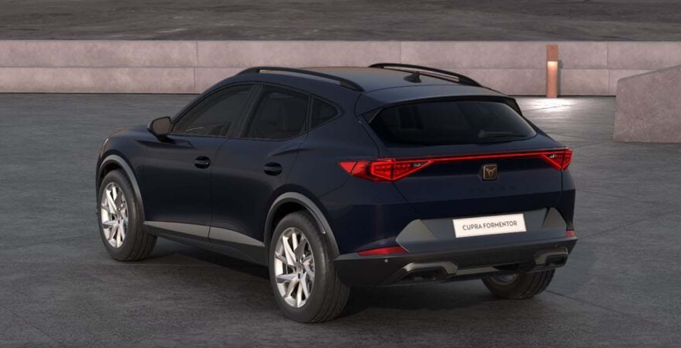 Cupra Formentor 1.5 TSI 150 CV DSG 3 exterior Cupra Formentor SEALCO azul | Avanti Renting