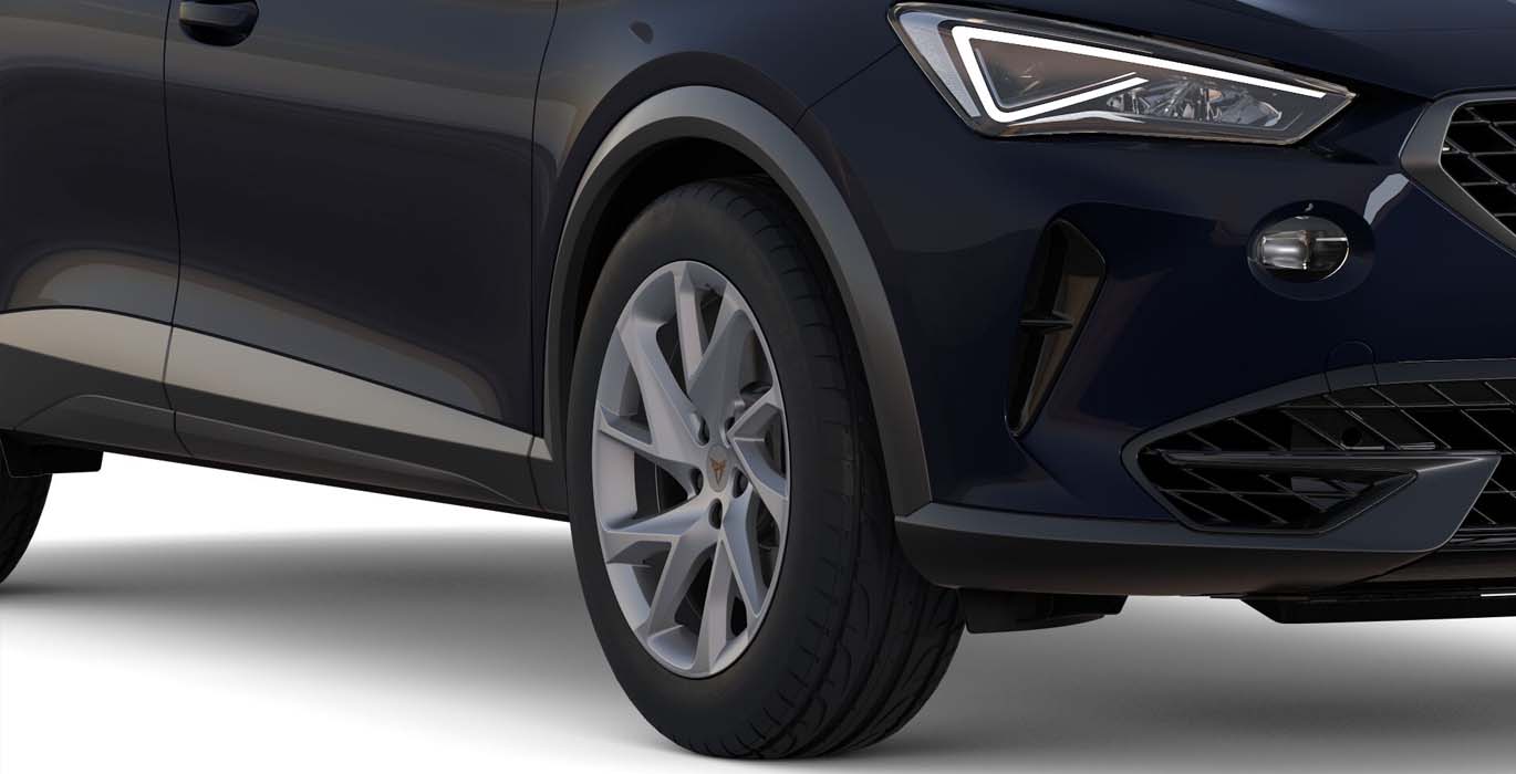 Cupra Formentor 1.5 TSI 150 CV DSG 4 exterior ruedas Cupra Formentor SEALCO azul | Avanti Renting