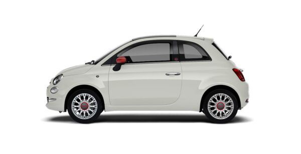 FIAT 500 Red 1.0 52KW 70 CV Hibrido exterior perfil | Avanti Renting