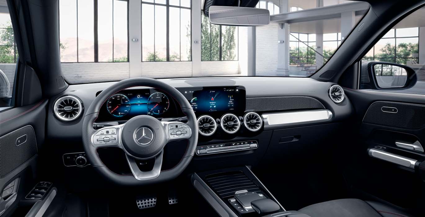 Mercedes GLB 200d 3 Mercedes GLB 200d interior delantera | Avanti Renting