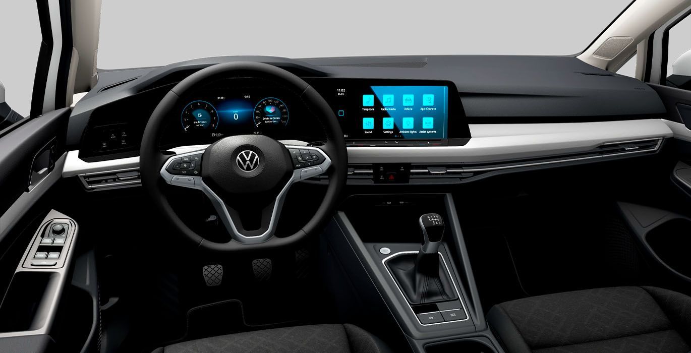 Volkswagen Golf Life 1.0 TSI (110cv) 3 Volkswagen Golf Life 2.0 Tdi 115cv interior delantera | Avanti Renting