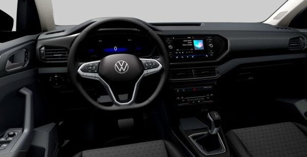 Volkswagen T Cross Advance 1.0 TSI DSG interior delantera | Avanti Renting