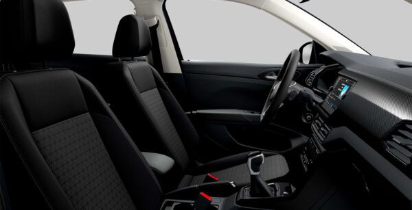 Volkswagen T Cross Advance 1.0 TSI DSG interior perfil | Avanti Renting