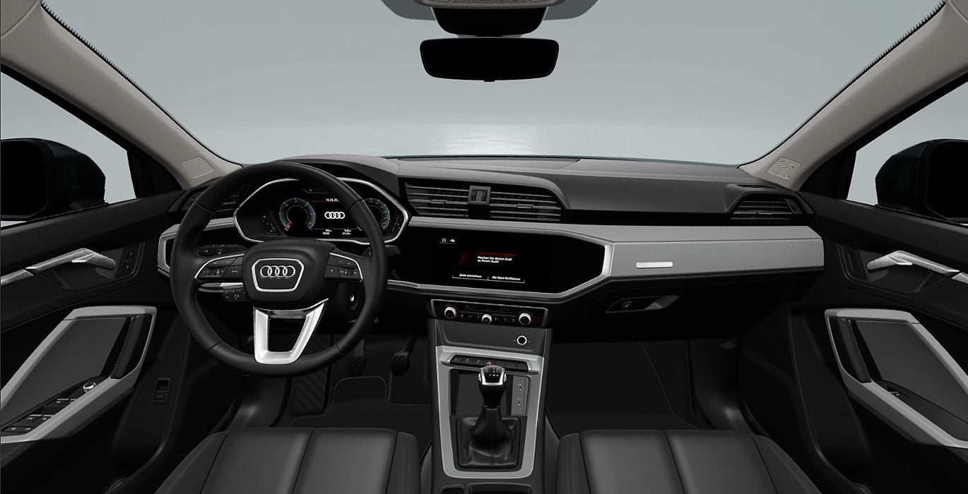 Audi Q3 Sportback Advanced 35 Tdi 6 vel. 3 Audi Q3 Sportback Advanced 35 Tdi gris interior delantera | Avanti Renting