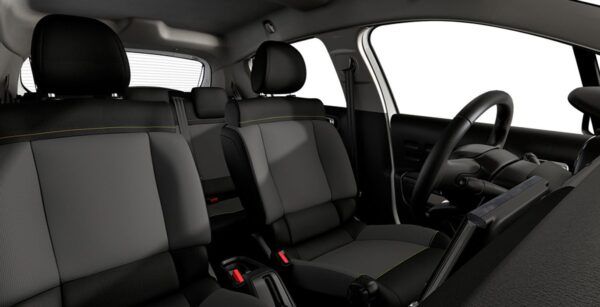 Citroen C3 C Series interior trasera | Avanti Renting
