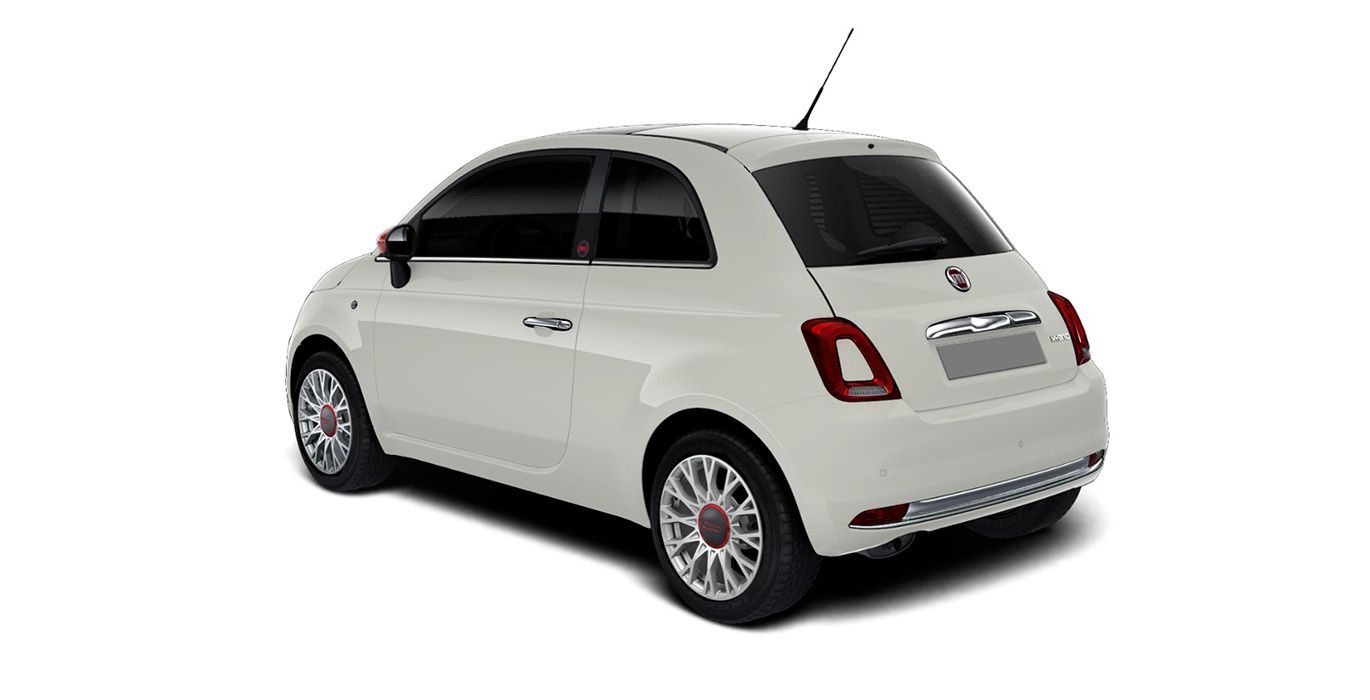 FIAT 500 Red 1.0 52KW (70 CV) Híbrido 2 FIAT 500 Red 1.0 52KW 70 CV Hibrido exterior trasera nueva | Avanti Renting
