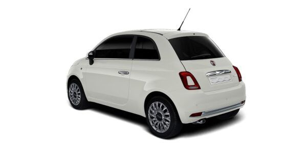 FIAT 500 Dolcevita 1.0 52KW 70 CV Hibrido blanco exterior trasera 2 | Avanti Renting