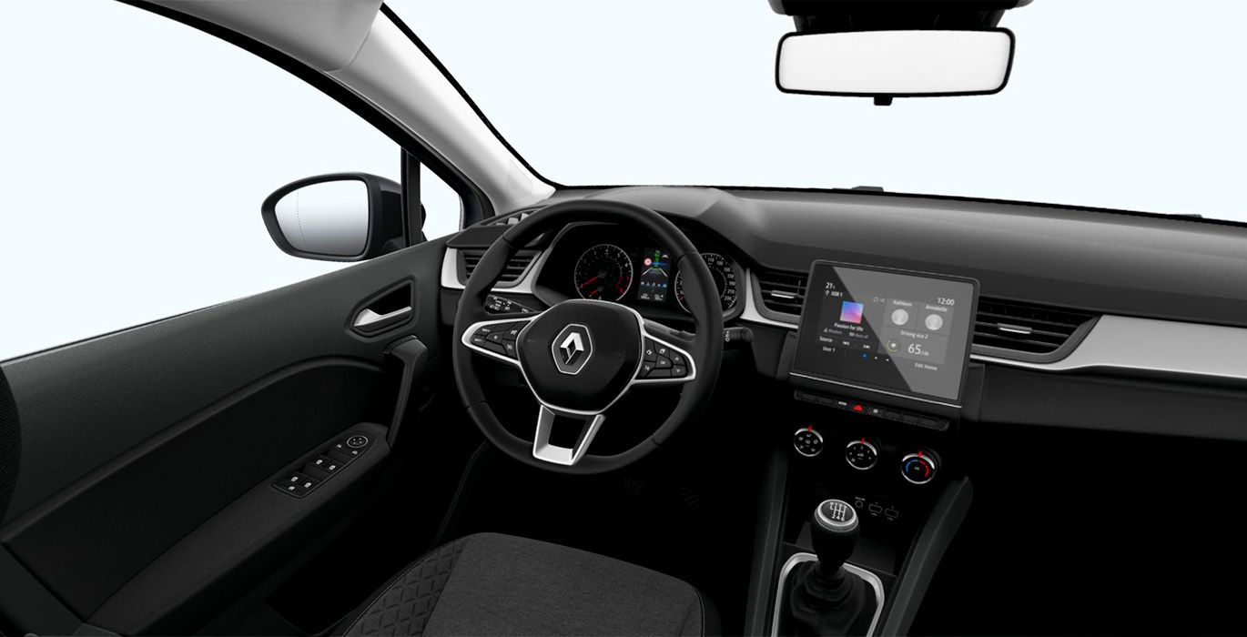 RENAULT Captur Evolution TCe interior delantera | Avanti Renting