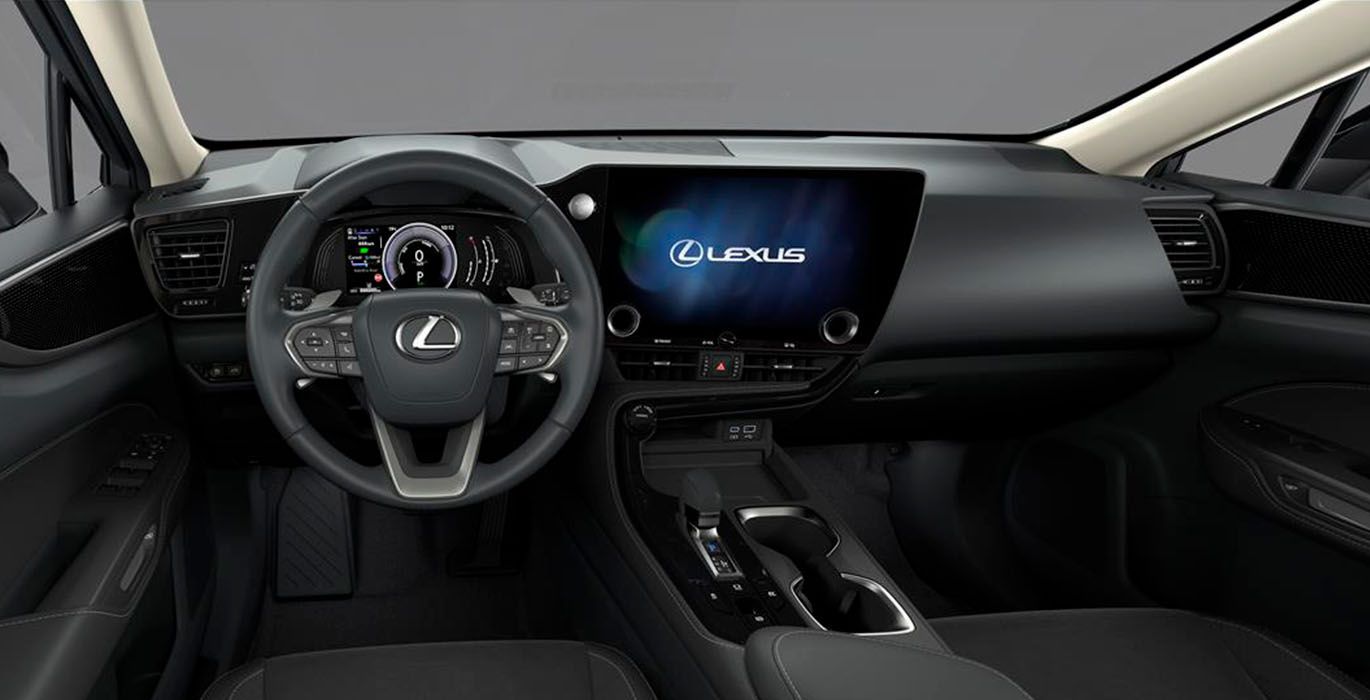 Lexus NX 350h Premium interior delantera | Avanti Renting