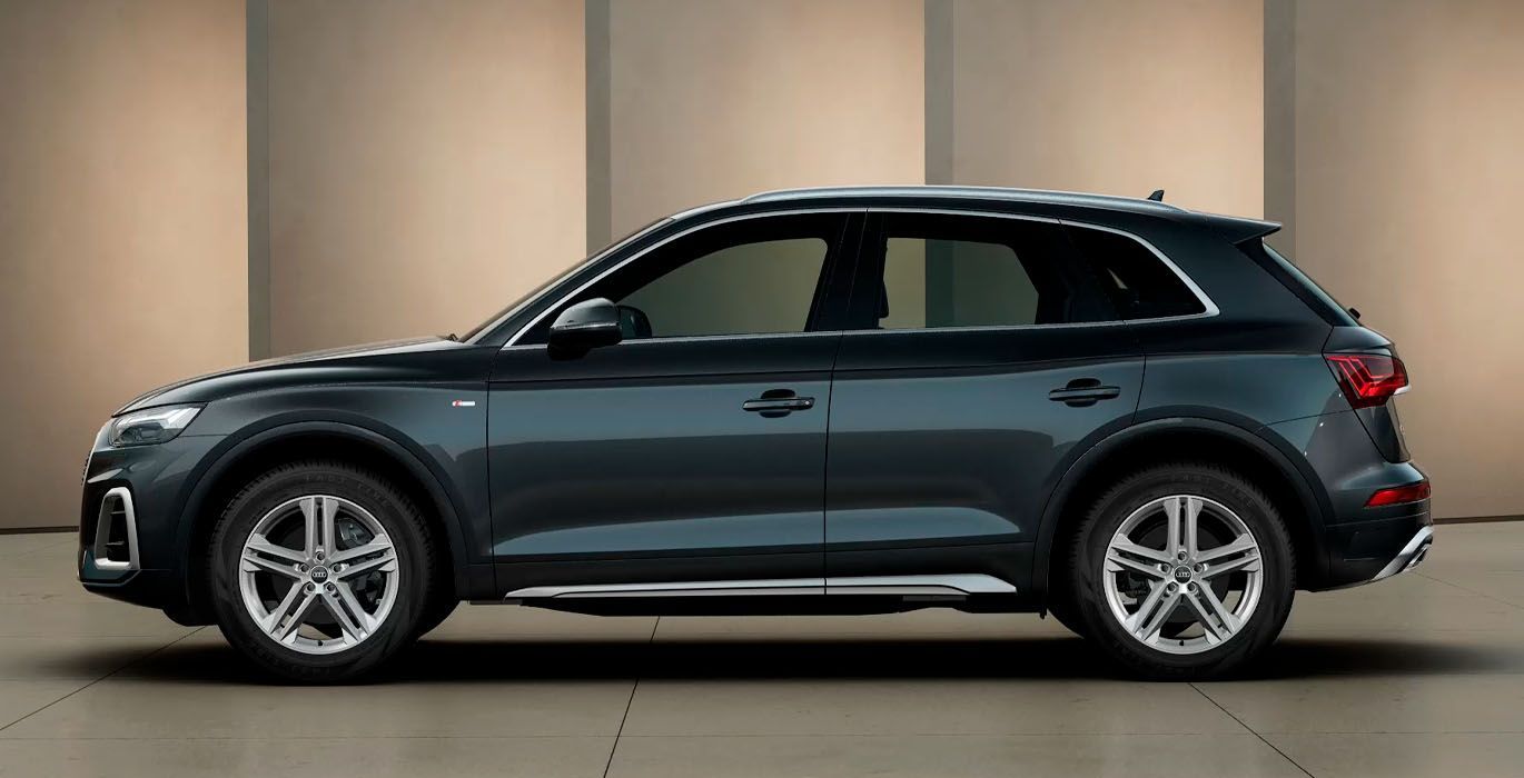 Audi Q5 S Line 35 Tdi S Tronic gris manhattan exterior perfil | Avanti Renting