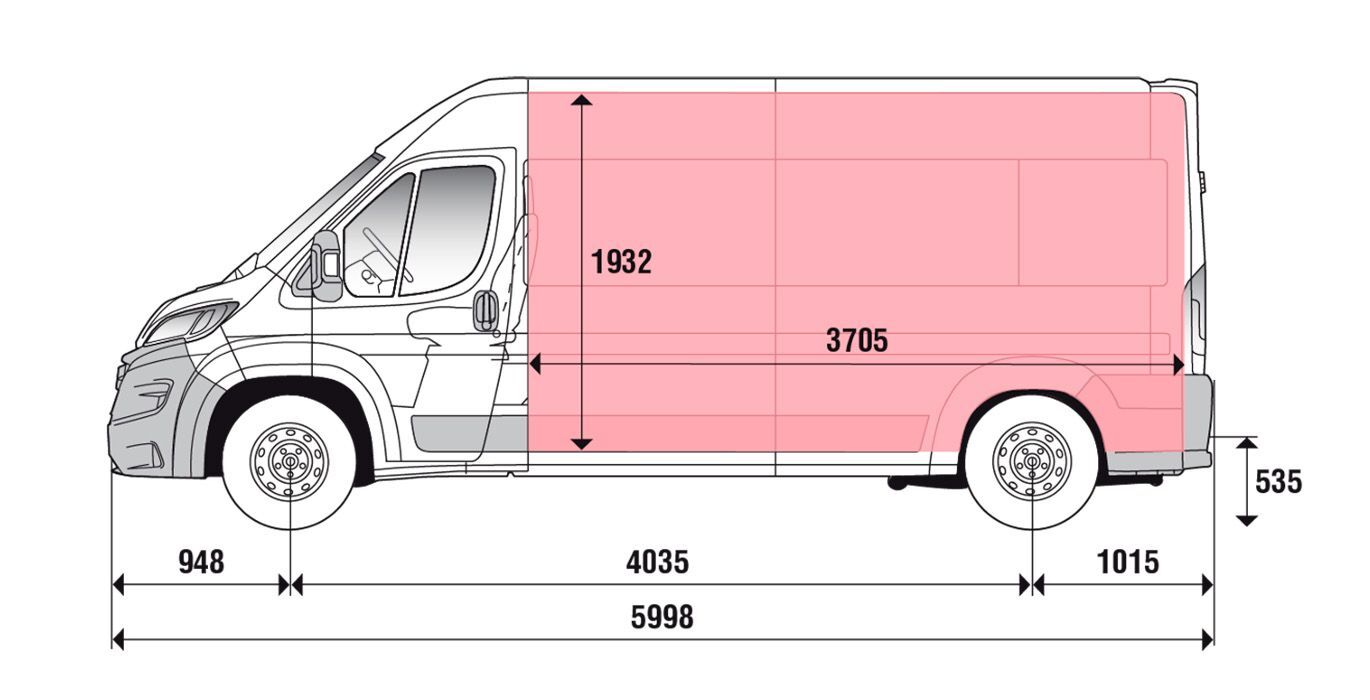 FIAT DUCATO 33 L3H2 2.3 120CV medidas | Avanti Renting