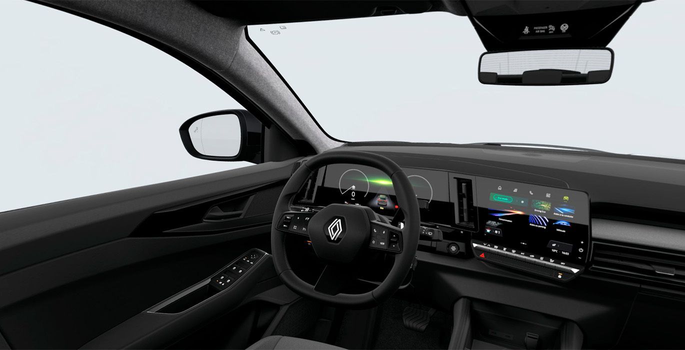 RENAULT AUSTRALE Tech Full Hybrid Evolution interior delantera | Avanti Renting