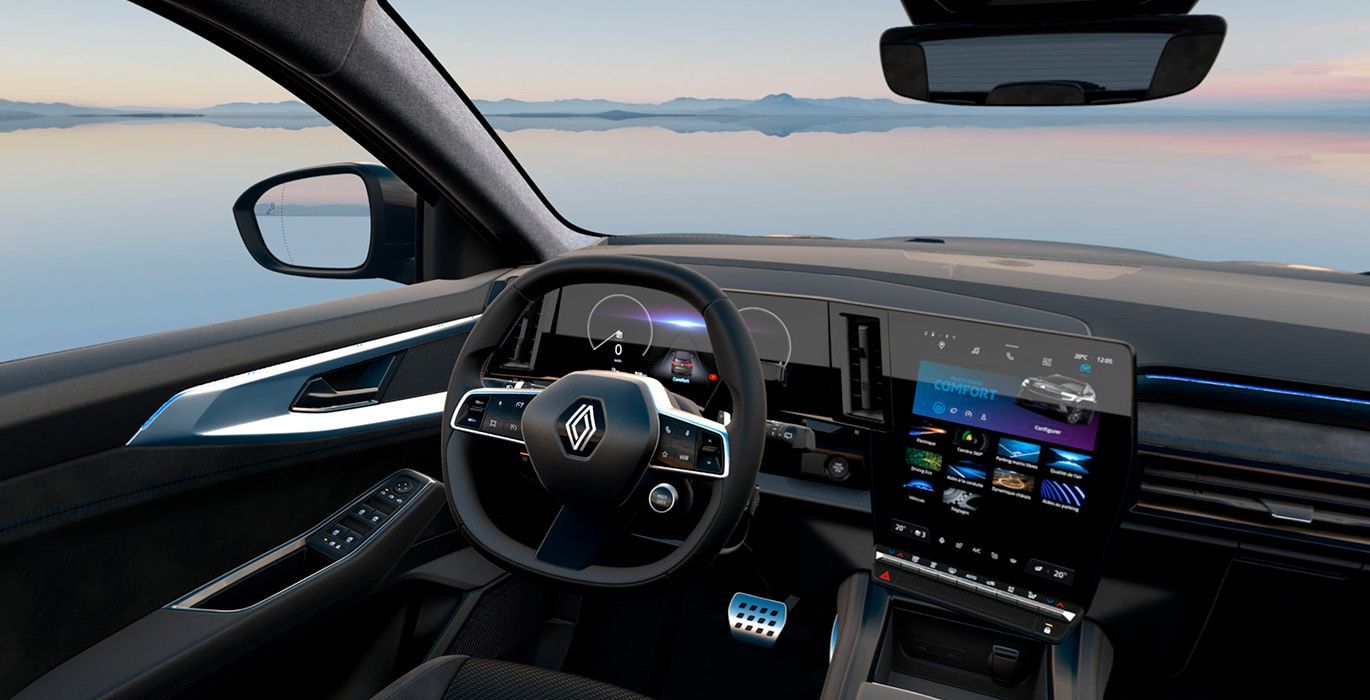 RENAULT ESPACE E Tech Full Hybrid Espirit Alpine interior delantera | Avanti Renting