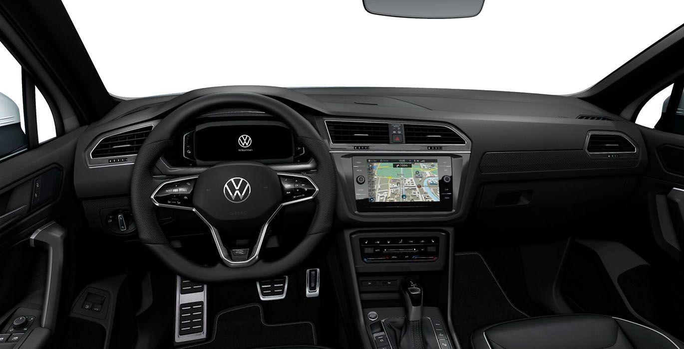 VOLKSWAGEN Tiguan eHybrid R Line interior delantera | Avanti Renting