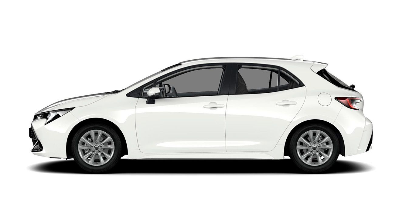 TOYOTA COROLLA 140H e CVT Active Plus exterior perfil | Avanti Renting