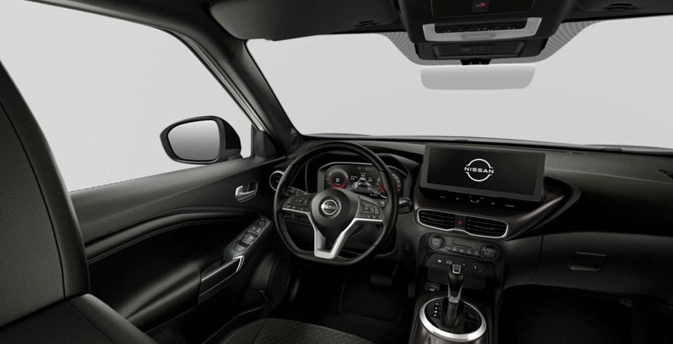 Nissan Juke N Connecta Hybrid interior delantera | Avanti Renting