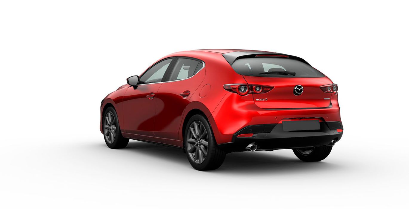 Mazda 3 E Sky G MHEV Centre Line trasera | Avanti Renting