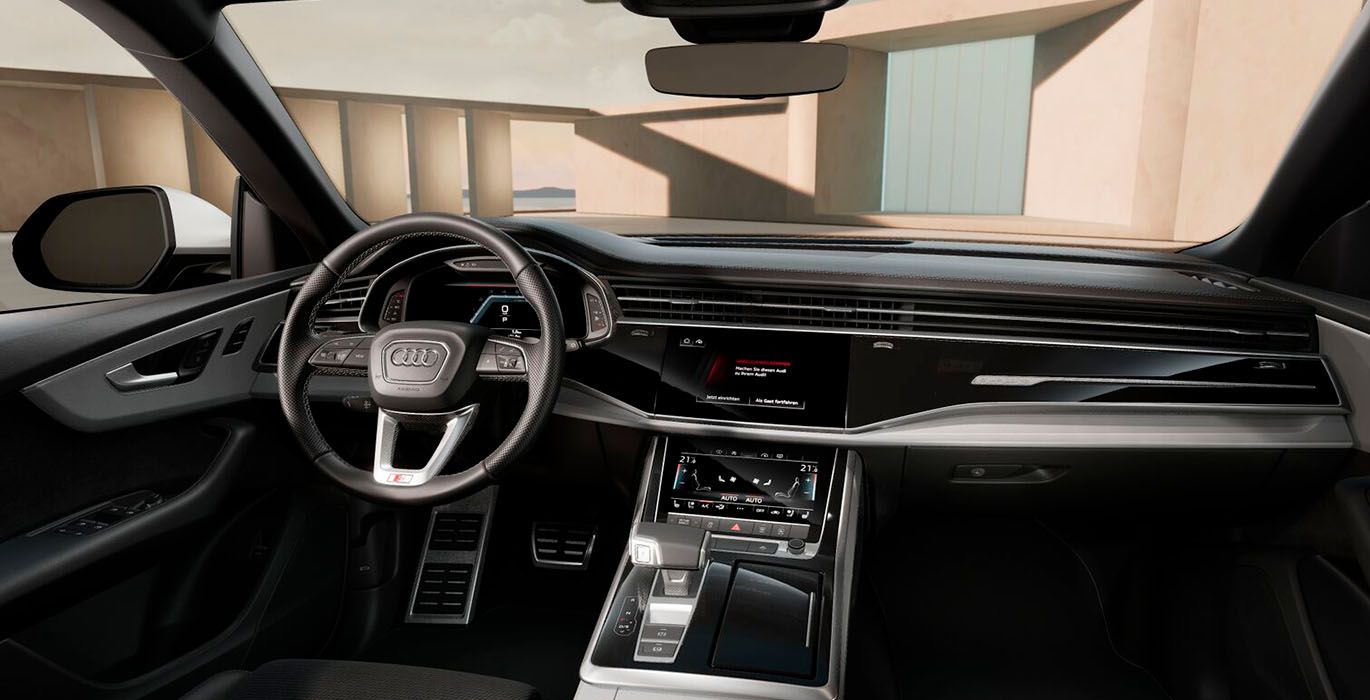 Audi Q8 SUV S line 45 TDI Quattro Tiptronic 3 Audi Q8 SUV S line 45 TDI Quattro Tiptronic interior delantera | Avanti Renting