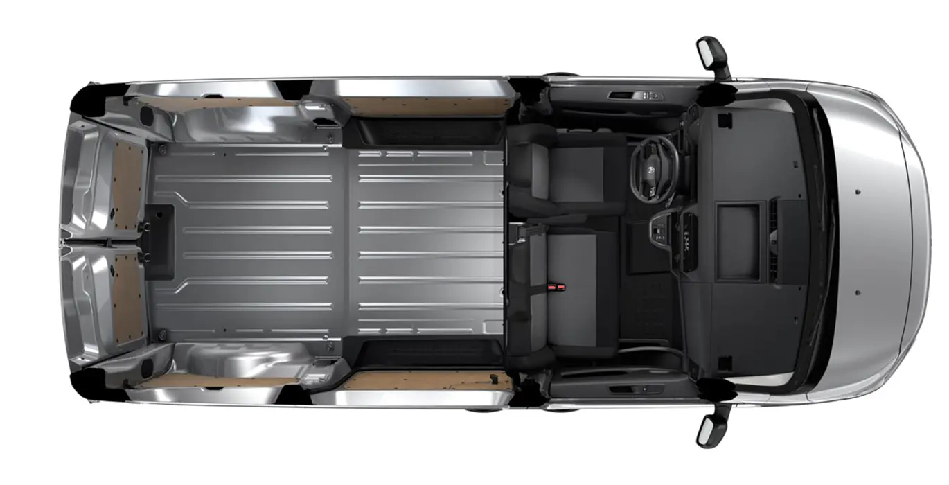 CITROEN Ë-Jumpy Furgón Talla M 75kWh 5 CITROEN E Jumpy Furgon Talla M 75kWh interior trasera 1 | Avanti Renting