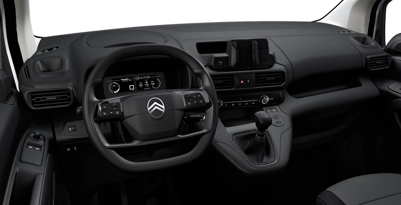 CITROEN BERLINGO TALLA M BLUEHDI 100 LS 3 Citroen Berlingo Talla M BlueHDi 100 VAN interior delantera 1 | Avanti Renting