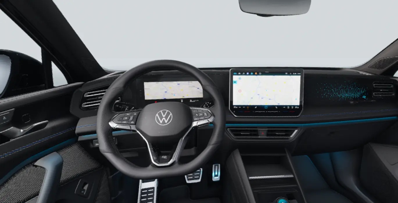 Tiguan R-Line 1.5 eTSI 110 kW (150 CV) Automático DSG 3 Tiguan R Line 1.5 eTSI 110 kW 150 CV Automatico DSG interior delantera 1 | Avanti Renting