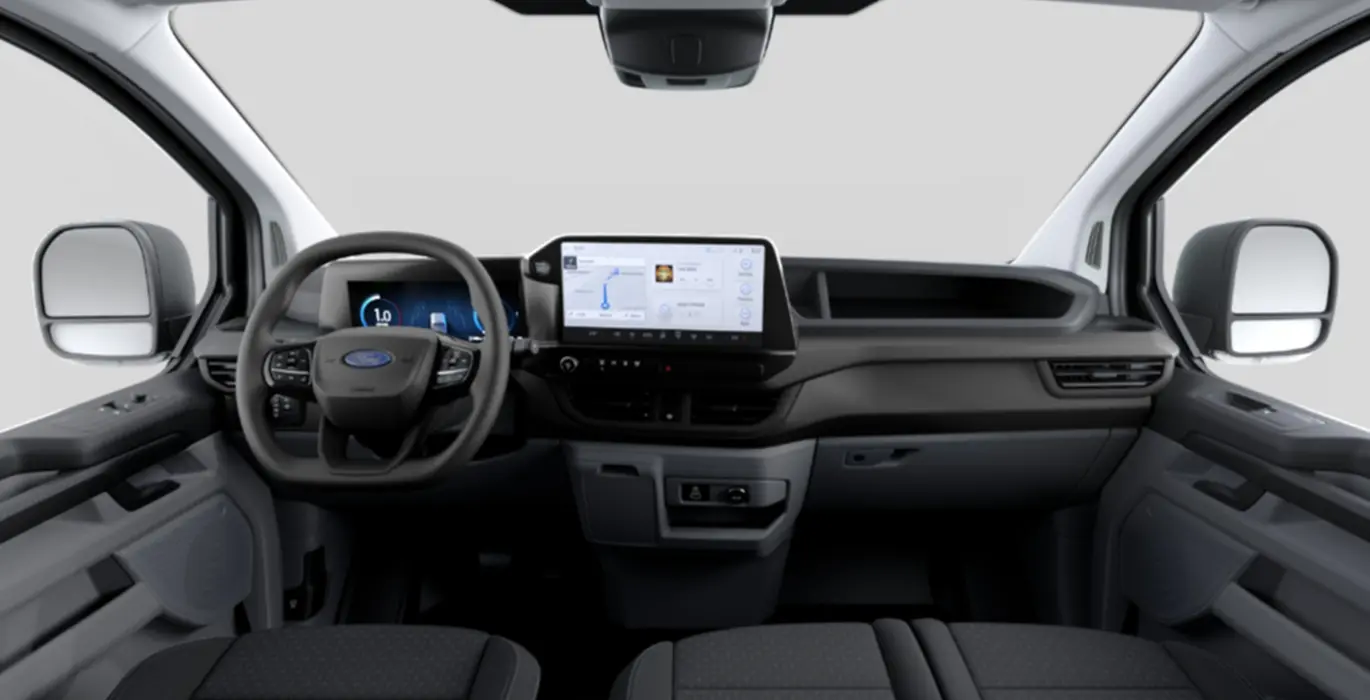 FORD Transit Custom Van 2.5 Duratec PHEV 320 L2 Trend - Isotermo 3 FORD Transit Custom Van 2.5 Duratec PHEV 320 L1 Trend interior delantera | Avanti Renting