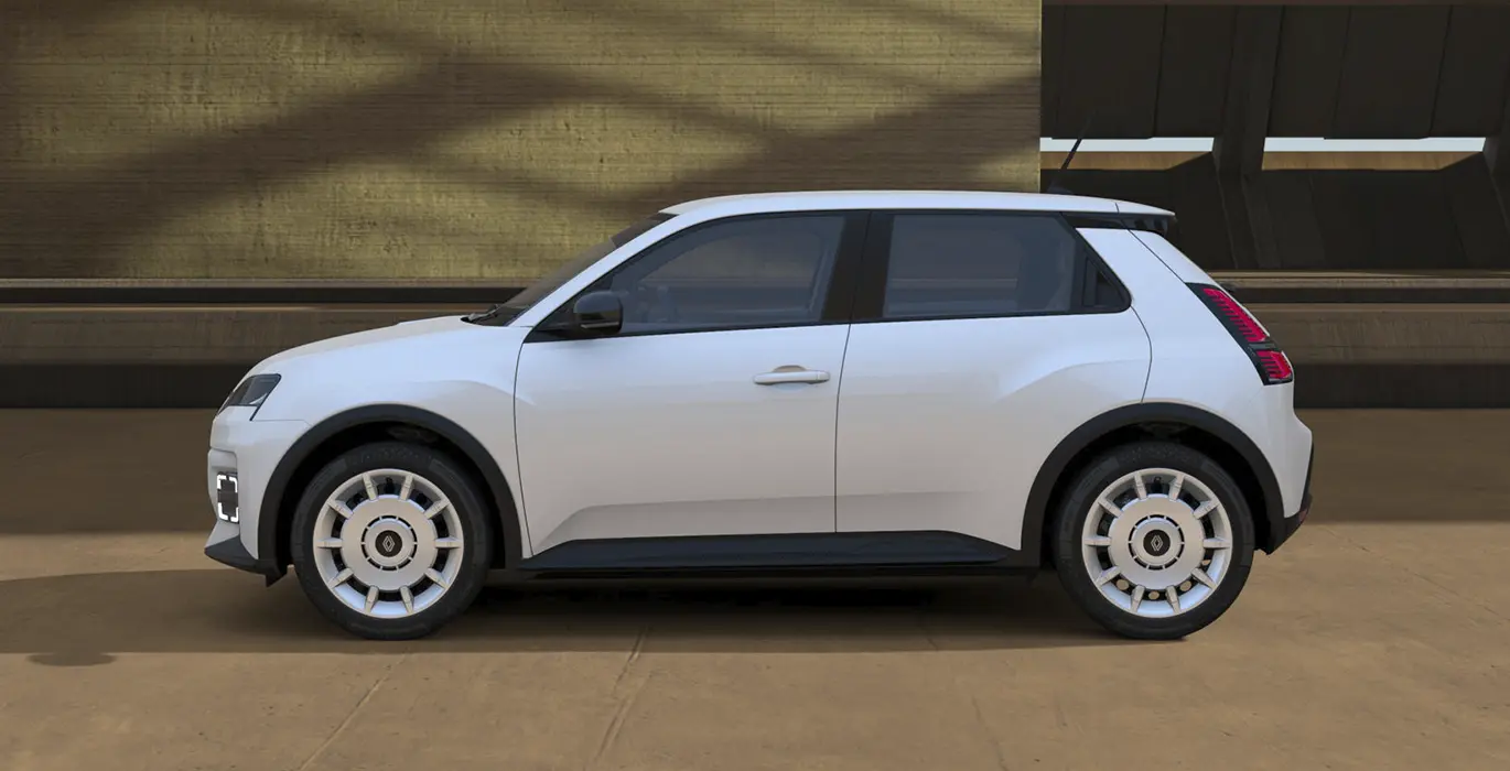Renault 5 E-Tech Evolution 90kW 2 Renault 5 E Tech Evolution 90kW lateral | Avanti Renting