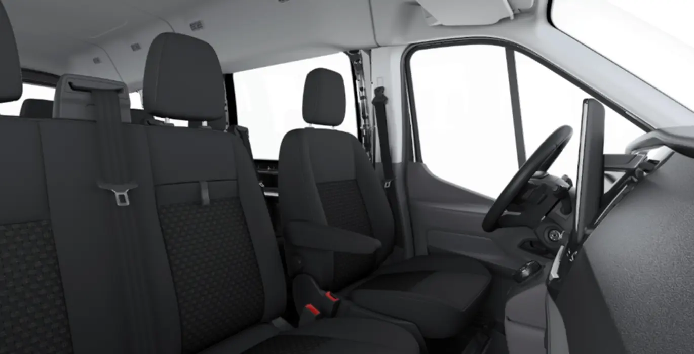 FORD Transit Kombi 350 L3 Trend EcoBlue 130cv Auto FWD 5 FORD Transit Kombi 350 L3 Trend EcoBlue 130cv Auto FWD interior trasera | Avanti Renting