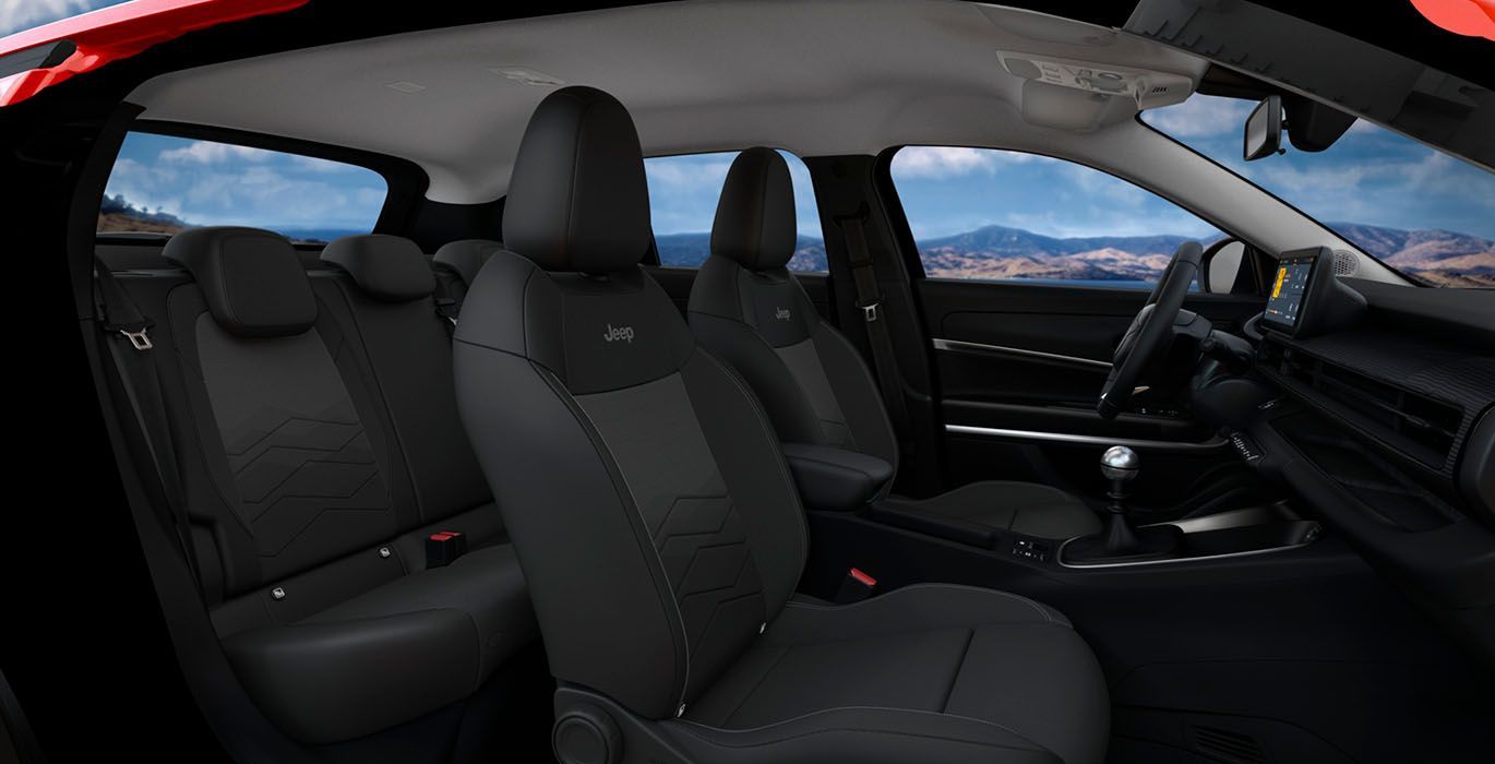 JEEP AVENGER 1.2 ALTITUDE 74kw (100CV) 5 JEEP AVENGER 1.2 G 1.2 ALTITUDE 74kw 100CV interior trasera | Avanti Renting