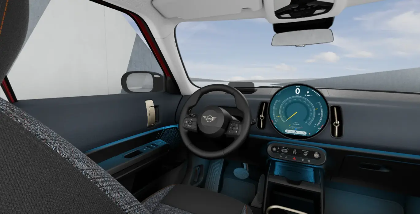 MINI Countryman D Essential 3 MINI Countryman C Essential interior delantera | Avanti Renting