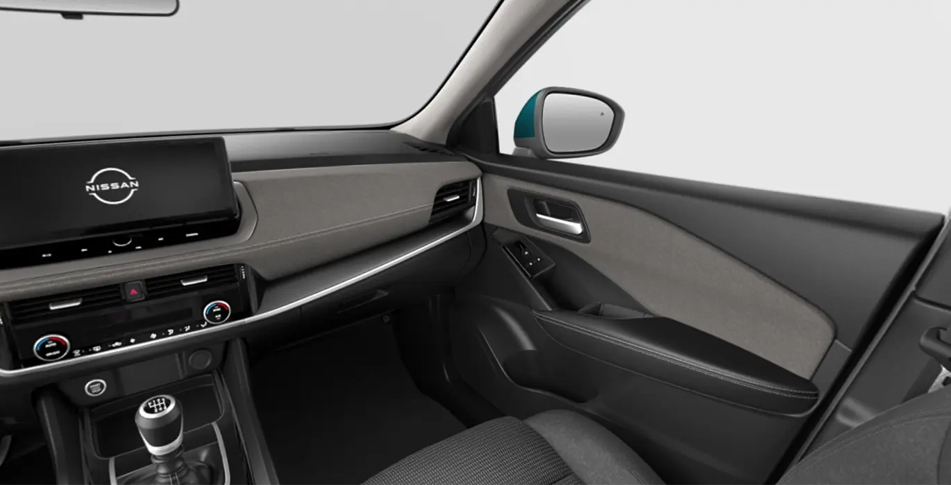 NISSAN Qashqai DIG T 103kW 140CV MHEV 4x2 Acenta Deep Blue Ocean interior delantera II | Avanti Renting