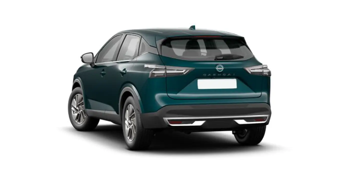 NISSAN Qashqai DIG T 103kW 140CV MHEV 4x2 Acenta Deep Blue Ocean trasera | Avanti Renting