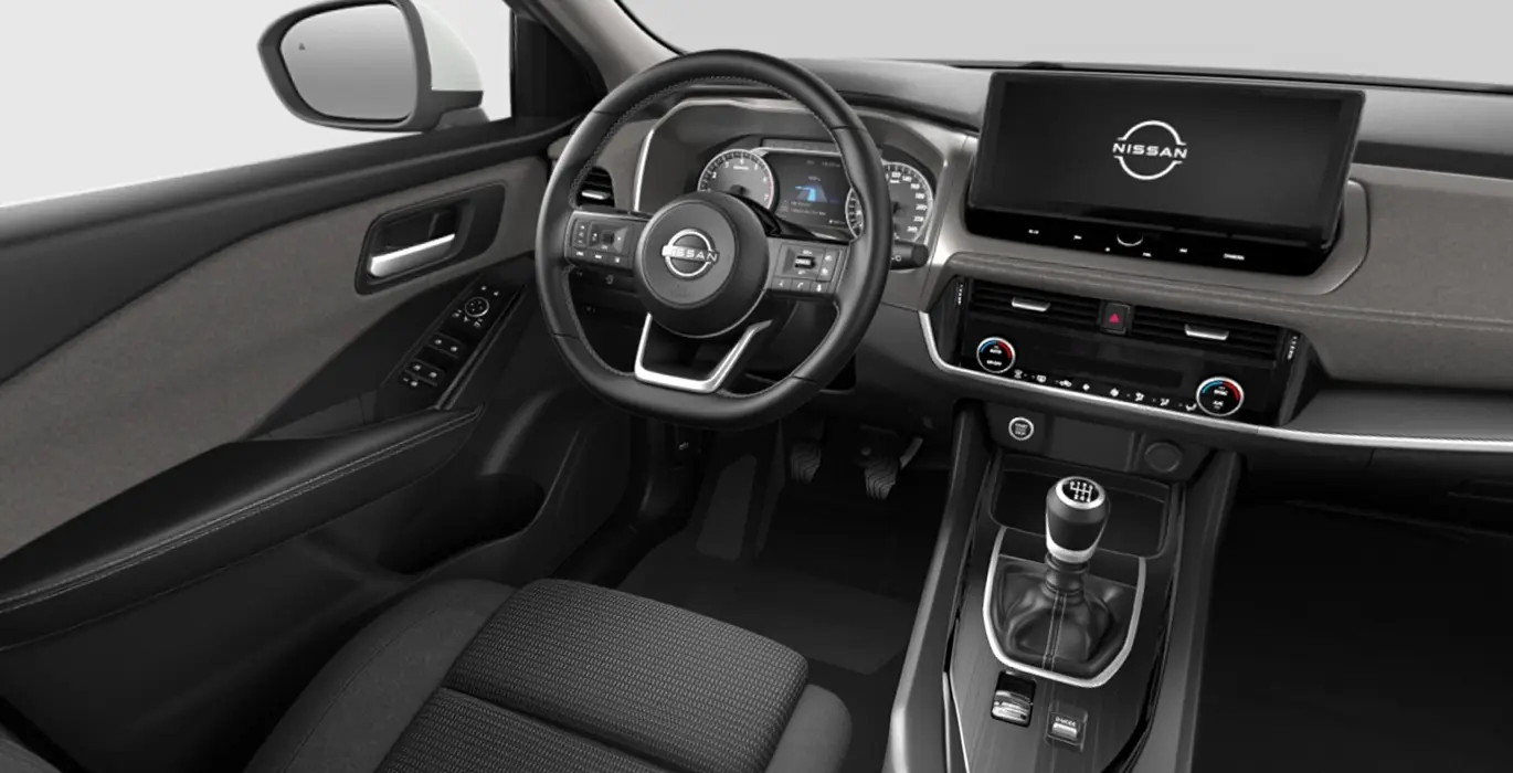 Nissan Qashqai DIG-T E6E 103kW (140CV) MHEV Acenta 3 Nissan Qashqai DIG T E6E 103kW 140CV MHEV Acenta interior delantera | Avanti Renting