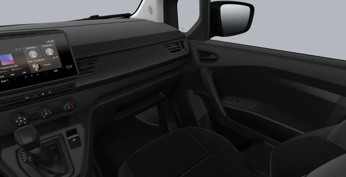 Renault Kangoo Furgón e-Tech L1 Start ev45 4 Renault Kangoo Furgon e Tech L1 Start ev45 interior delantera II 1 | Avanti Renting