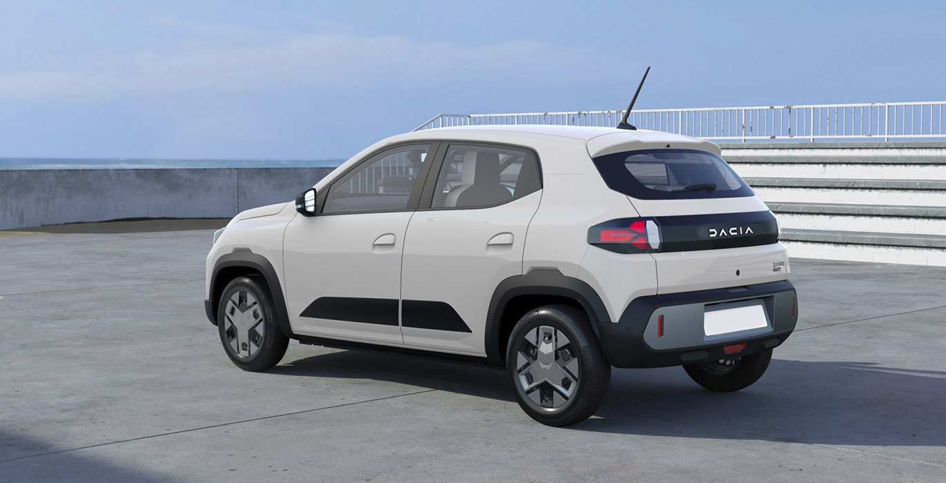 Dacia Spring Expression Electric 33kW 45CV trasera | Avanti Renting