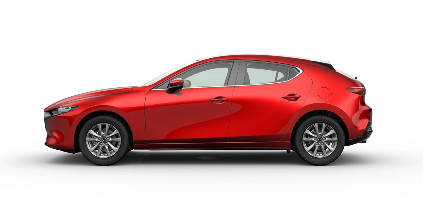 MAZDA 3 2.5L E-SKY G MHEV PRIME-LINE (MANUAL) 2 MAZDA 3 2.5L E SKY G MHEV PRIME LINE MANUAL lateral | Avanti Renting