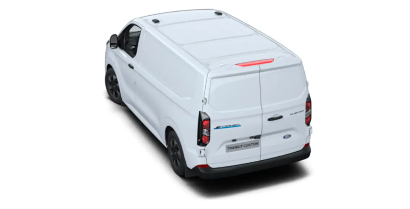 FORD Transit Custom Van 340 L1 Trend BEV exterior trasera | Avanti Renting