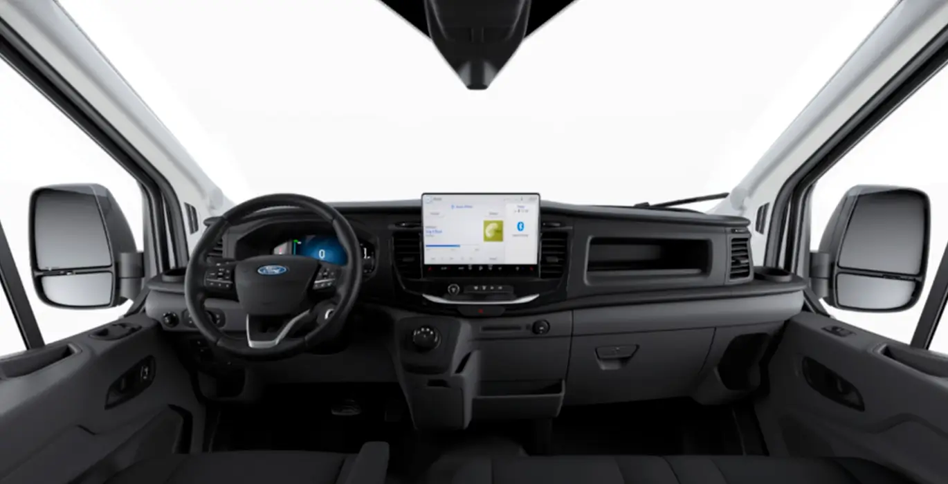 Ford Transit Van 350 L3 BEV Trend 184cv RWD interior delantera 2 | Avanti Renting
