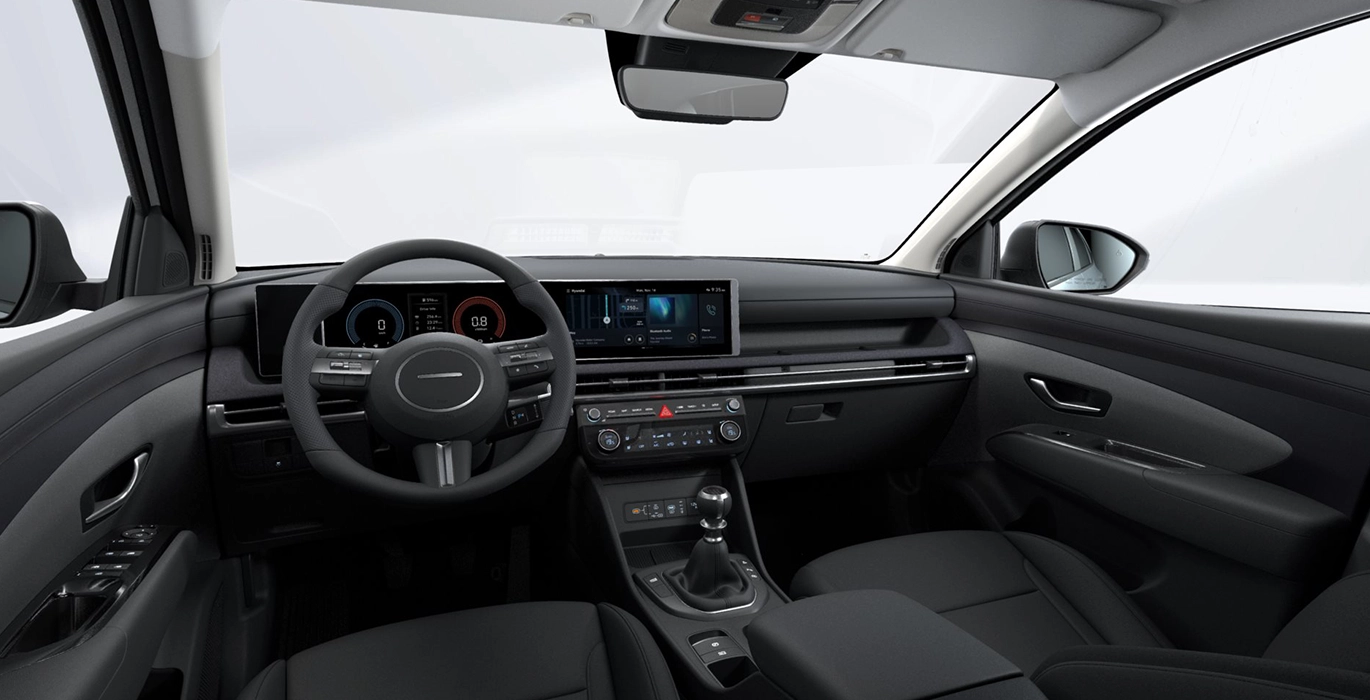 Hyundai Tucson 1.6 CRDi Hibrido Maxx interior delantera | Avanti Renting