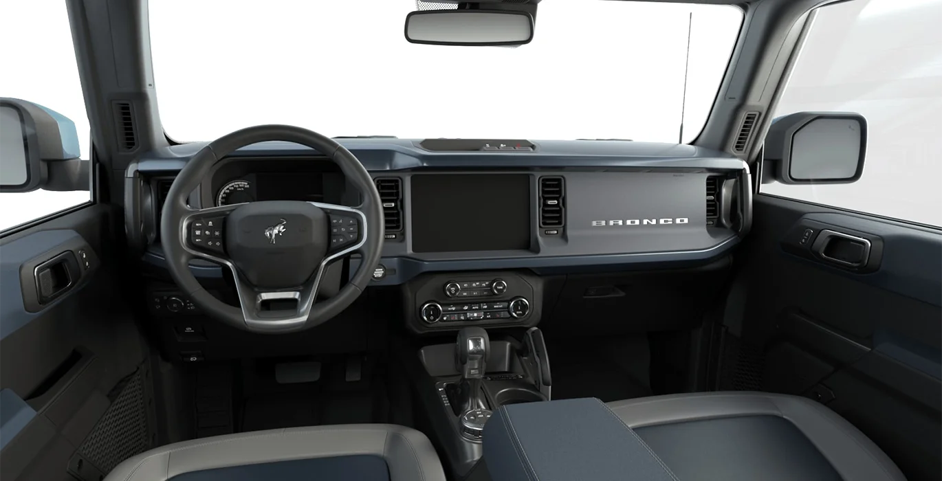 FORD Bronco Outer Banks 2.7 EcoBoost V6 335CV interior delantera | Avanti Renting