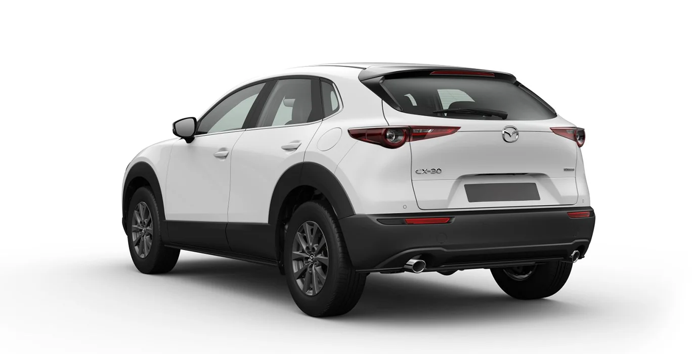 Mazda CX 30 2.5L e-SkyAct G MHEV 103kW Prime-Line 1 Mazda CX 30 2.5L e SkyAct G MHEV 103kW Prime Line trasera | Avanti Renting