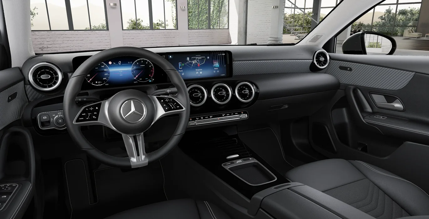 Mercedes Benz Clase A 180 3 Mercedes Benz Clase A 180 interior delantera | Avanti Renting