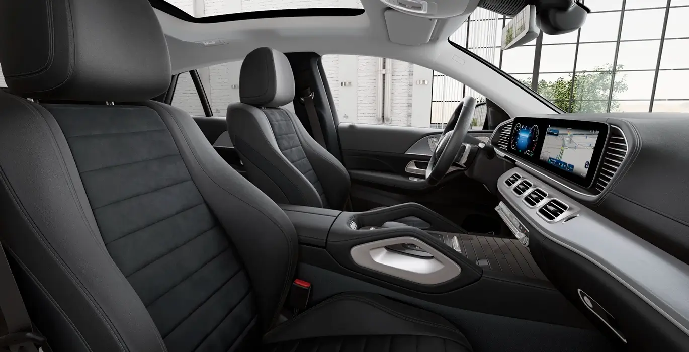 Mercedes Benz GLE 350de 4MATIC Coupe interior delantera II | Avanti Renting