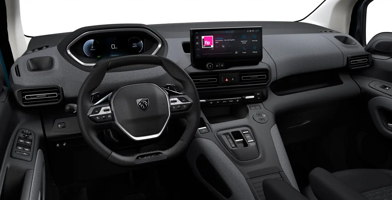 PEUGEOT RIFTER GT BLUEHDI 130 STANDARD AUTOMATICO interior delantera | Avanti Renting