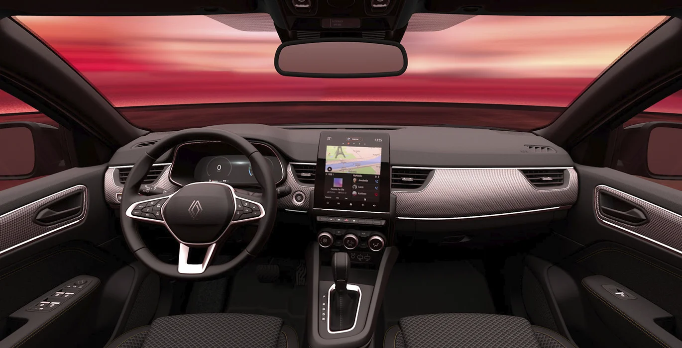 RENAULT Arkana Techno. E Tech Full Hybrid interior delantera | Avanti Renting